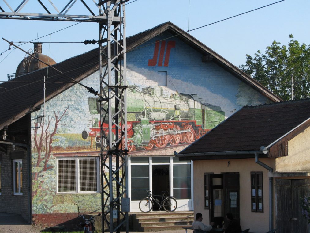 Mural na žel. stanici Velika Plana